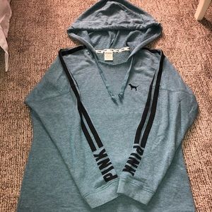 PINK Bluish Grey Hoodie